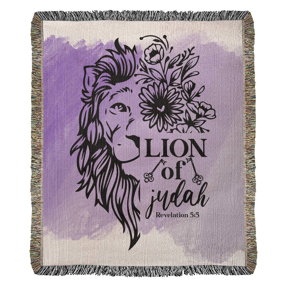 ELEVATED SPIRIT | LION OF JUDAH WOVEN BLANKET - Elevated Spirit 