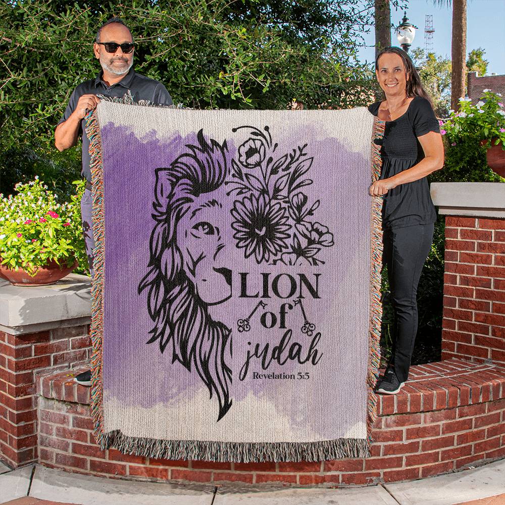 ELEVATED SPIRIT | LION OF JUDAH WOVEN BLANKET - Elevated Spirit 