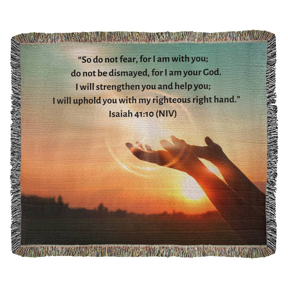 ELEVATED SPIRIT | ISAIAH 41:10 WOVEN BLANKET - Elevated Spirit 