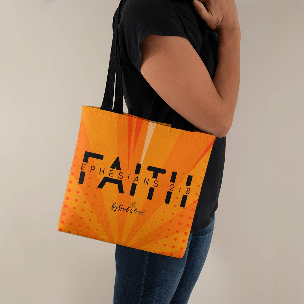 ELEVATED SPIRIT | FAITH - EPHESIANS 2:8 BY GOD'S LOVE TOTE BAG - Elevated Spirit 