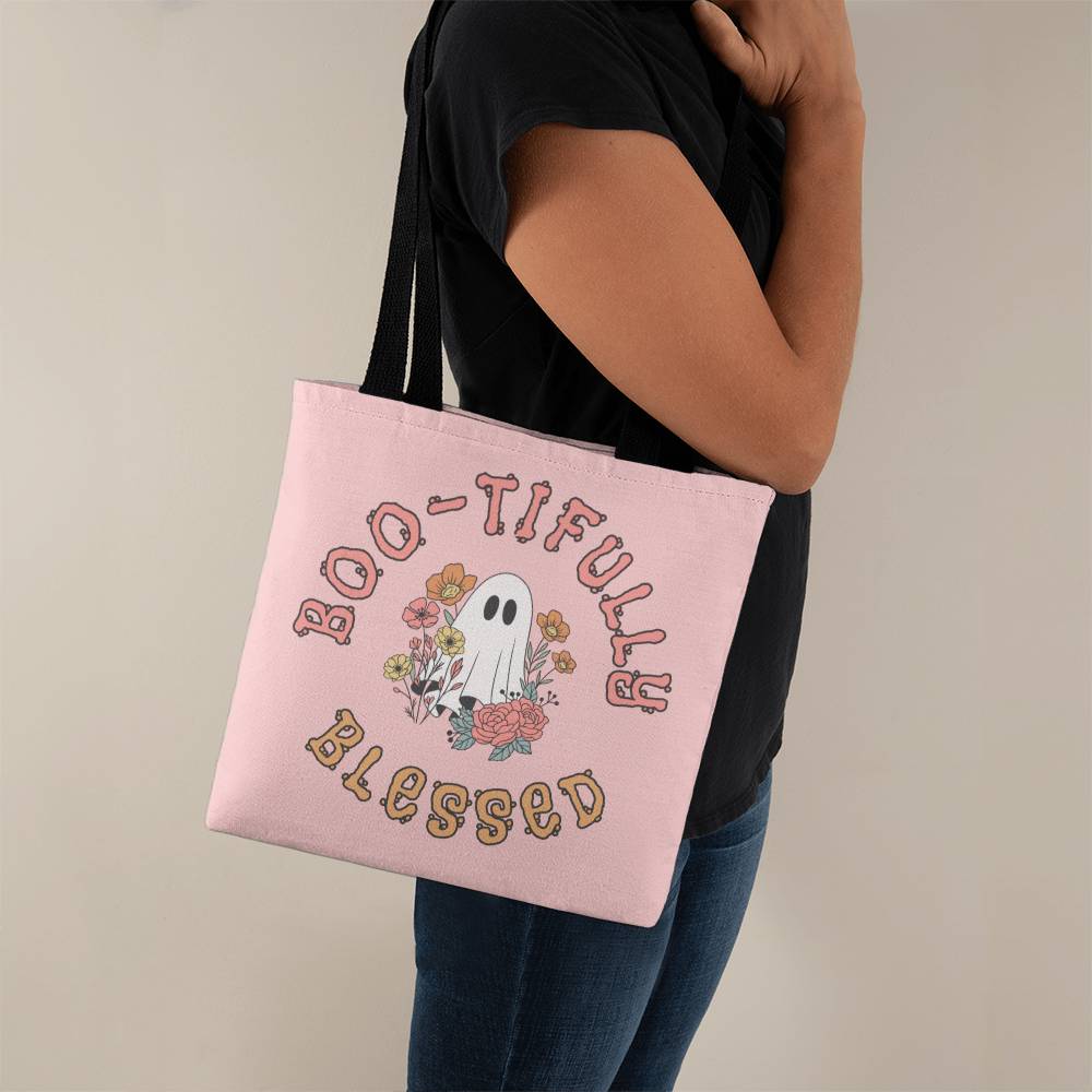 Halloween Faith based tote bag