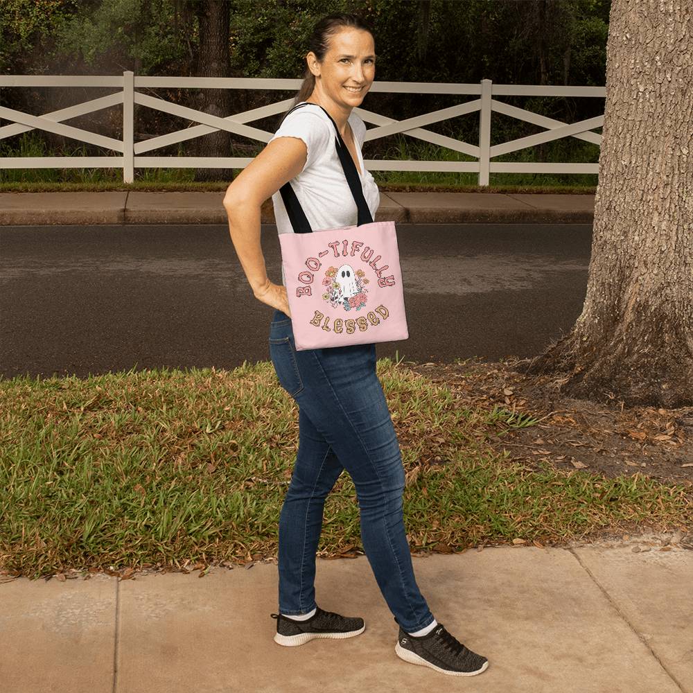 Halloween Christian tote bag