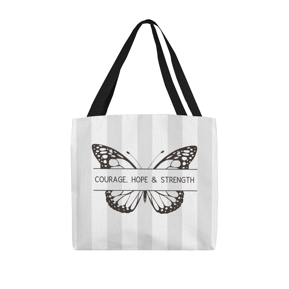 ELEVATED SPIRIT | COURAGE, HOPE & STRENGTH TOTE BAG - Elevated Spirit 