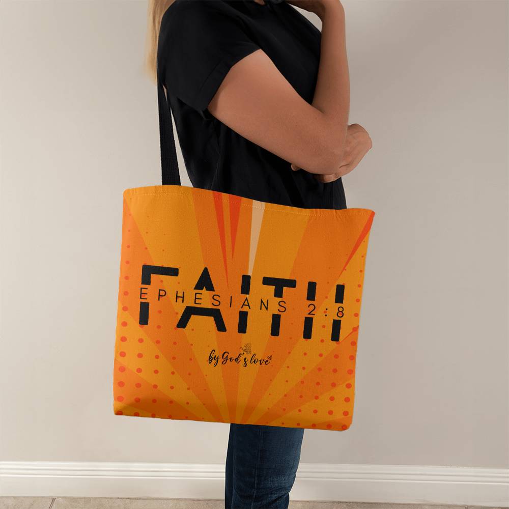 ELEVATED SPIRIT | FAITH - EPHESIANS 2:8 BY GOD'S LOVE TOTE BAG - Elevated Spirit 