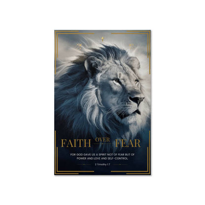 FAITH OVER FEAR WALL POSTER AND ART