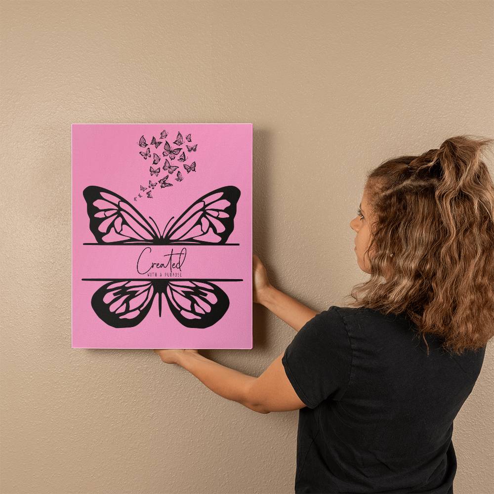 ELEVATED SPIRIT | CREATED WITH A PURPOSE BUTTERFLY CANVAS WALL ART - Elevated Spirit 