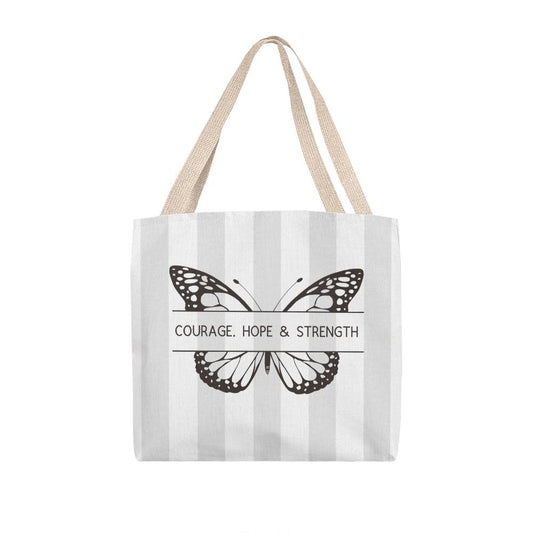 ELEVATED SPIRIT | COURAGE, HOPE & STRENGTH TOTE BAG - Elevated Spirit 