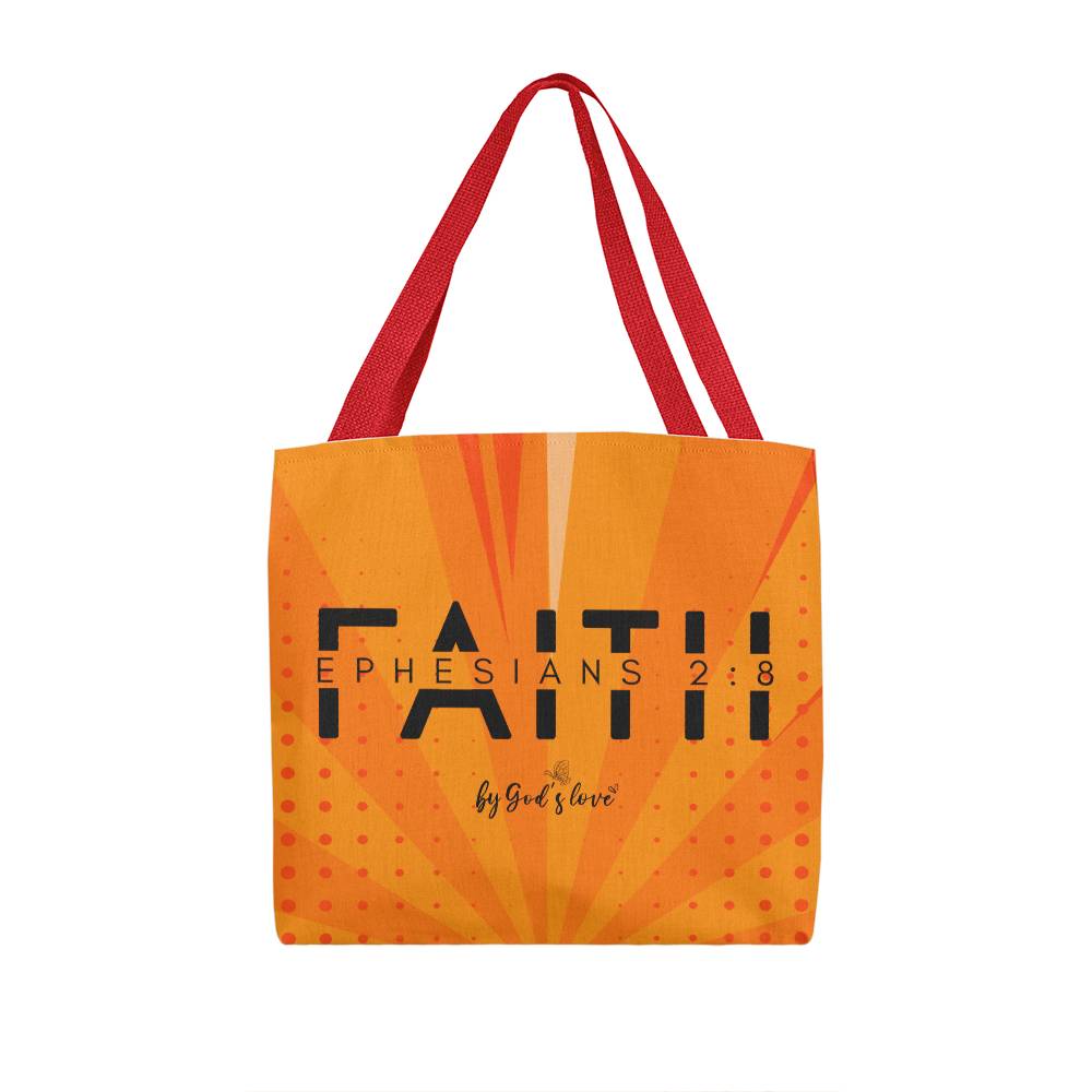 ELEVATED SPIRIT | FAITH - EPHESIANS 2:8 BY GOD'S LOVE TOTE BAG - Elevated Spirit 