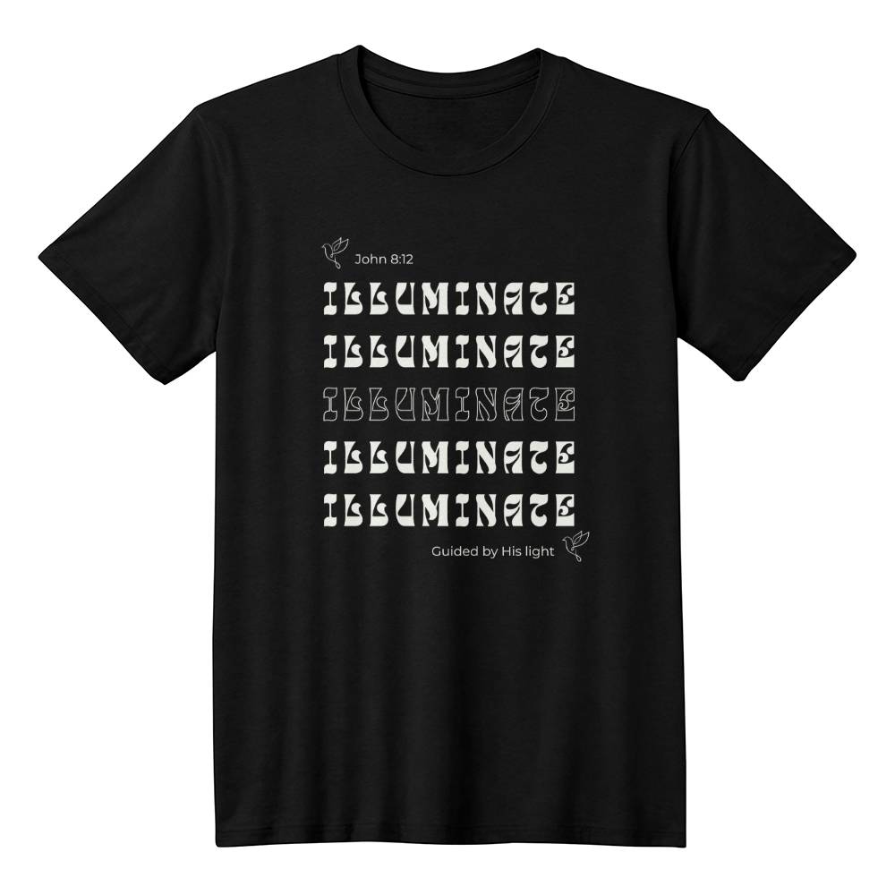 JOHN 8:12 ILLUMINATE CHRISTIAN TEE