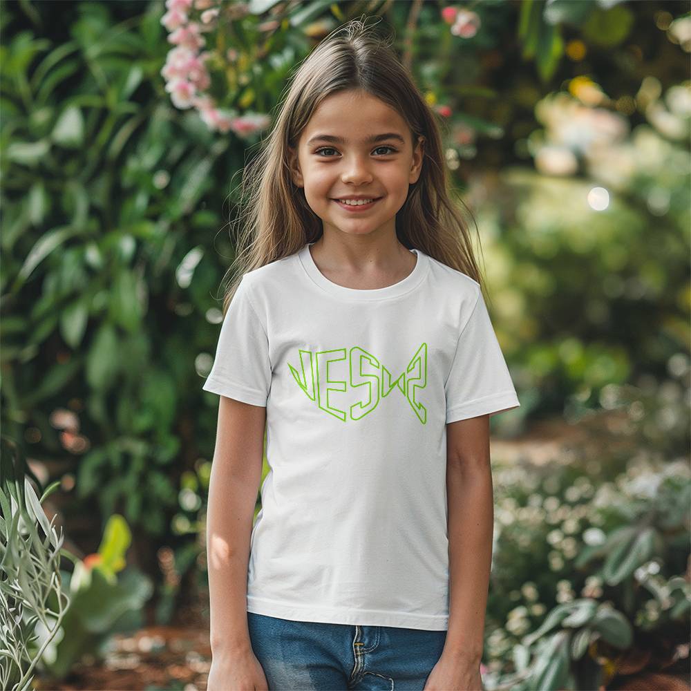 ELEVATED SPIRIT | NEON GREEN JESUS YOUTH TEE - Elevated Spirit 