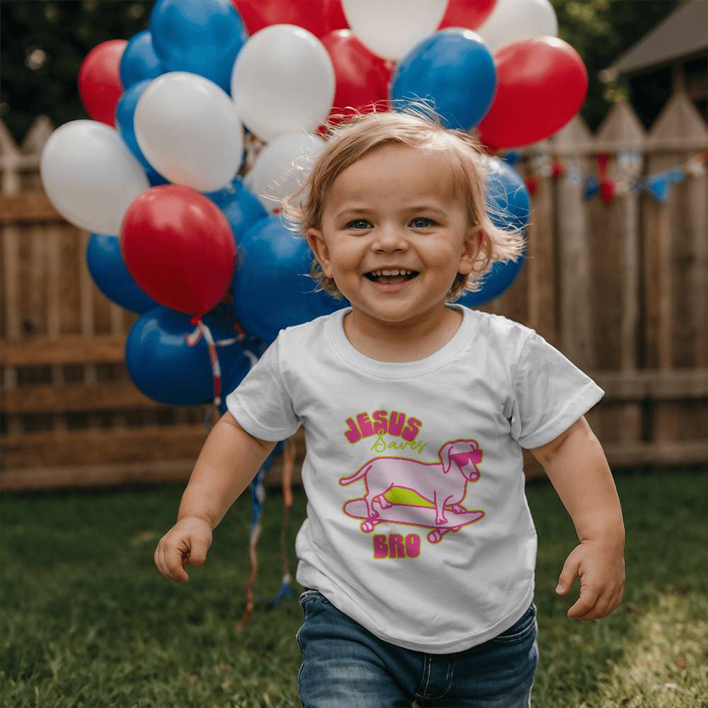 ELEVATED SPIRIT | JESUS SAVES BRO | TODDLER TEE - Elevated Spirit 