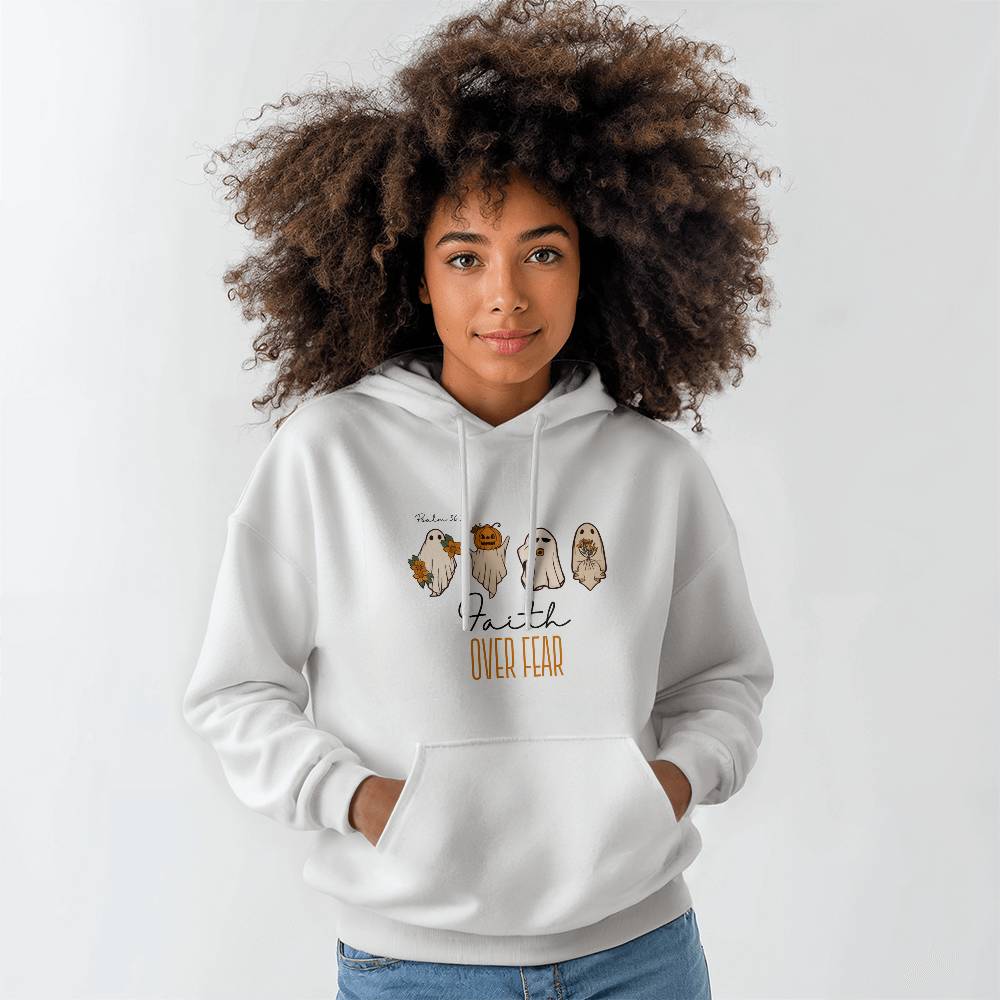 Halloween Faith over Fear Christian Hoodie 