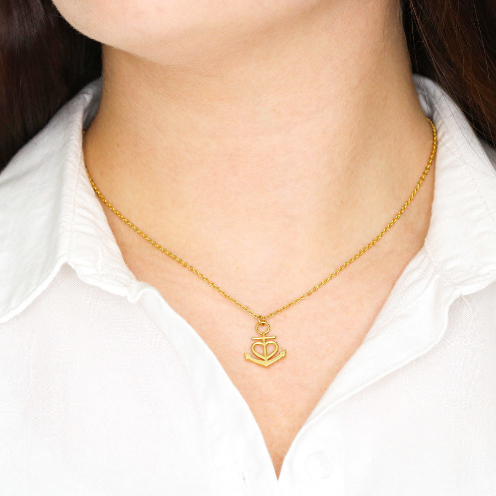 Christian Anchor Necklace 